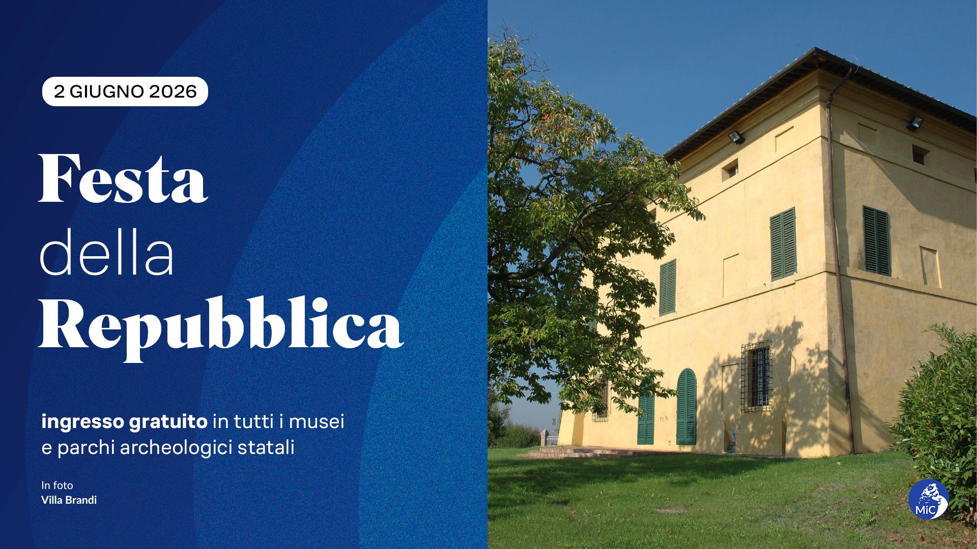 2 giugno 2026: Festa della Repubblica I Villa Brandi